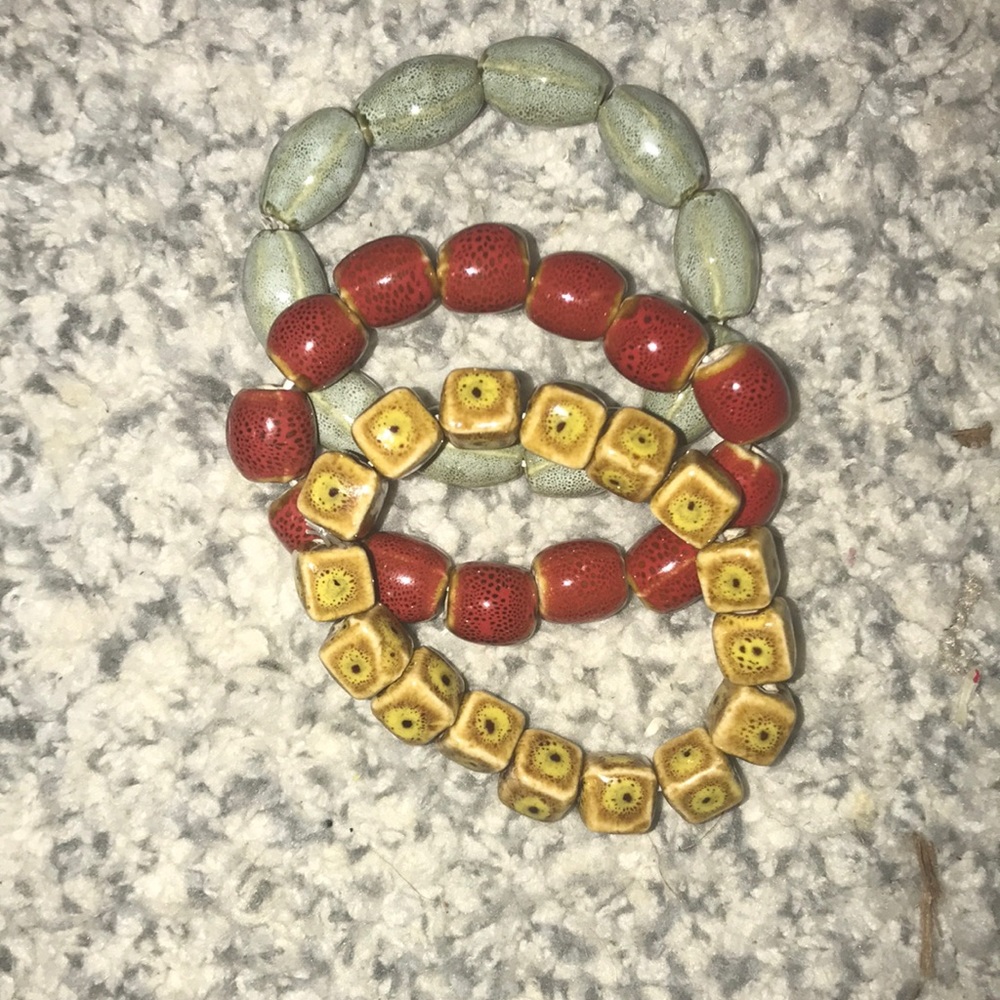 All three bracelets